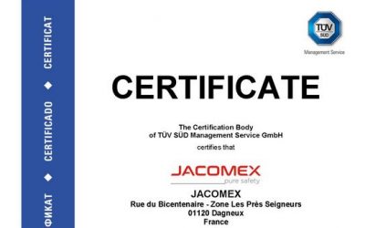 ISO 9001 Certificate – A Long-Standing Quality Commitment at JACOMEX