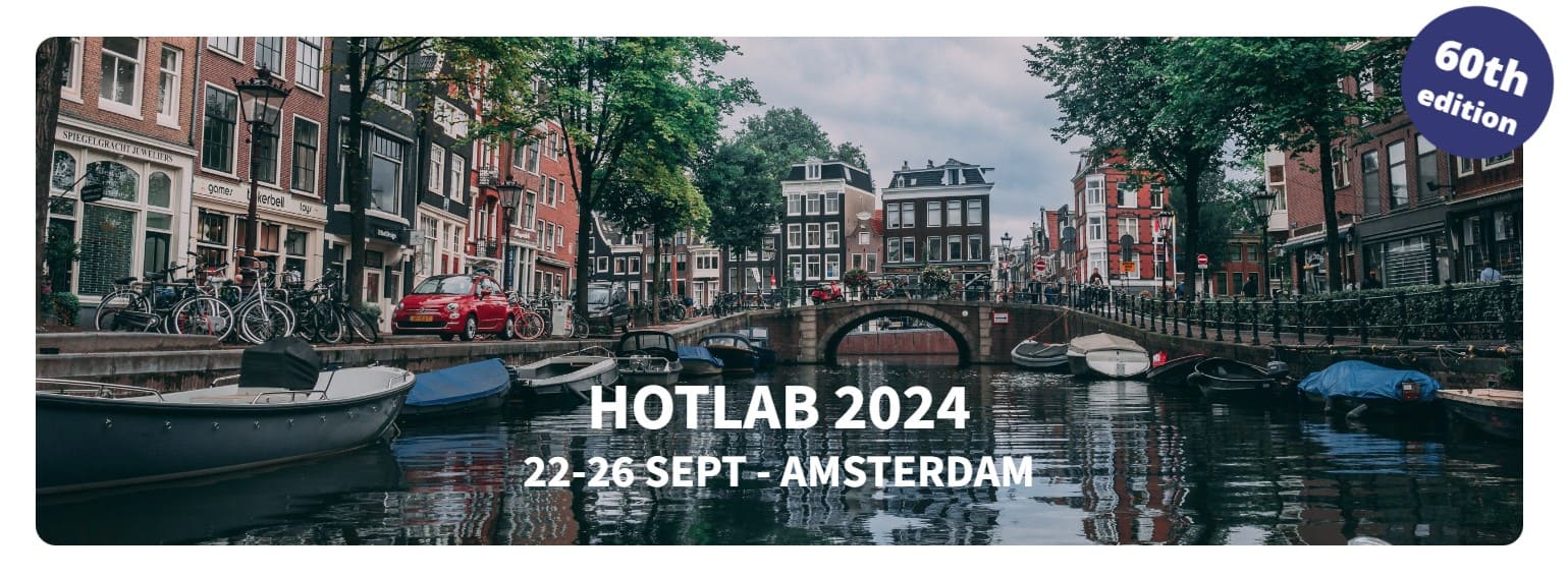 We will be presenting at the 60th HOTLAB 2024 in Amsterdam