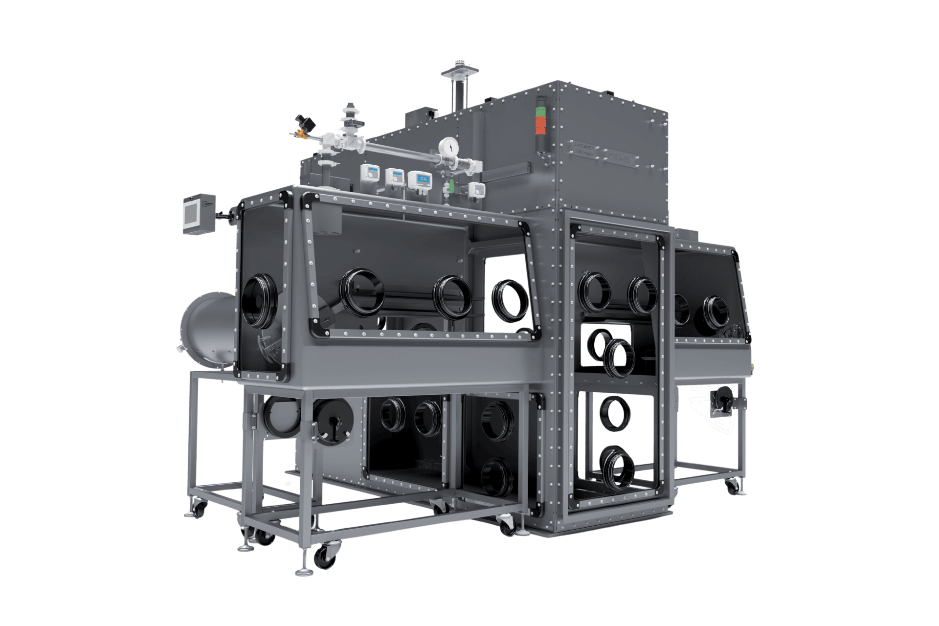 Jacomex Inert Gas Large Glovebox System Under Positive Or Negative Pressure