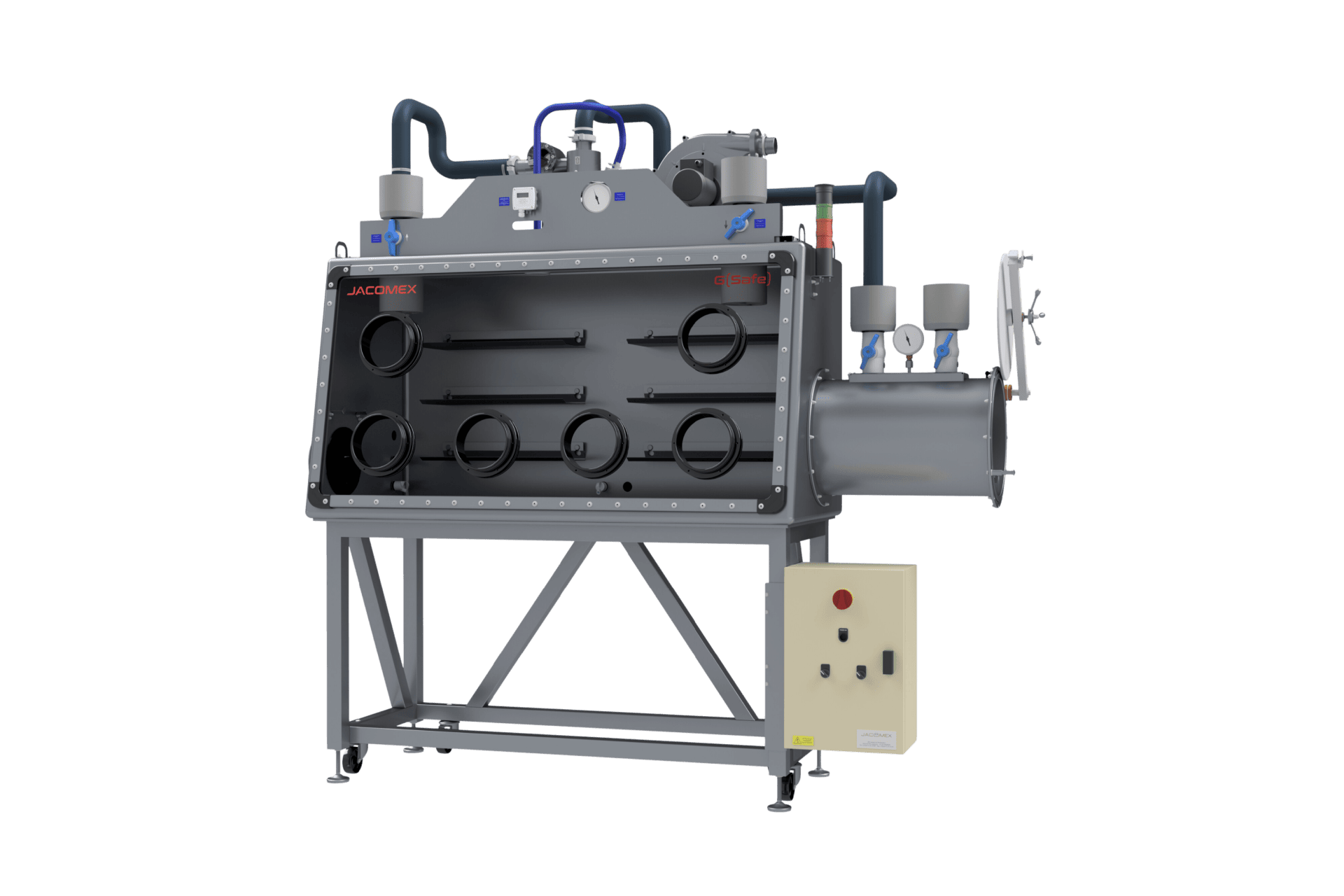 Jacomex High Integrity Containment Glovebox System Under Negative Pressure Filtered Air