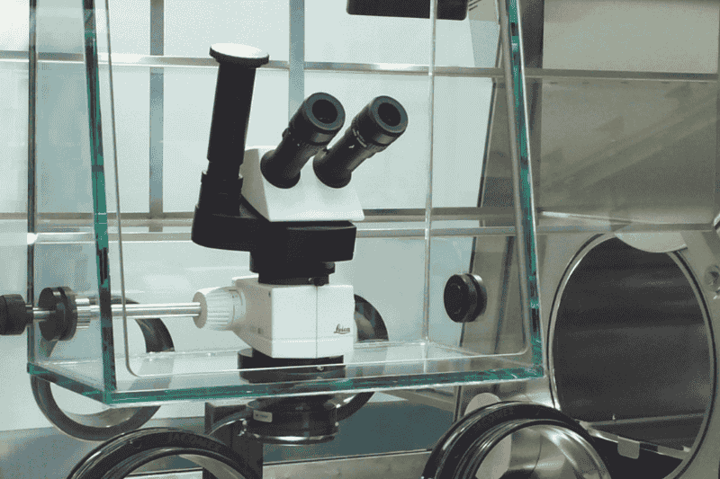 Microscope for Glove Box