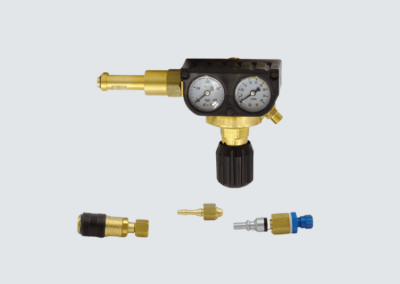 Pressure reducer flowmeter