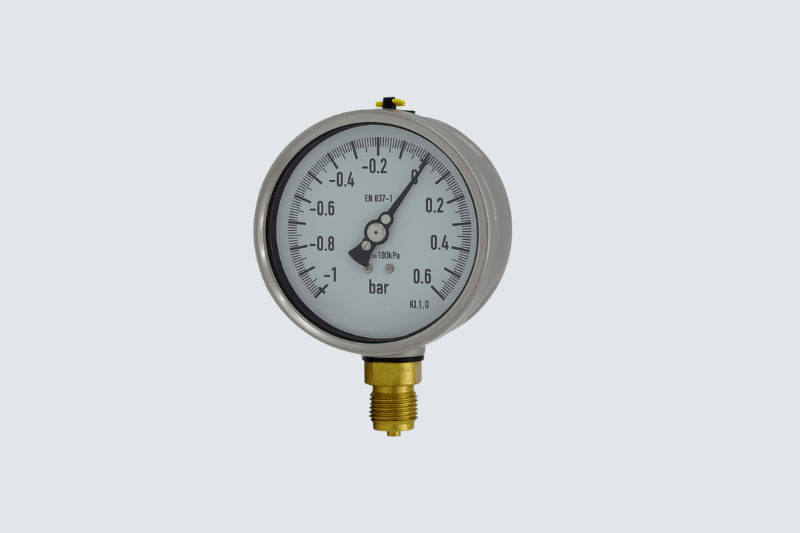 (-/+) Pressure gauge